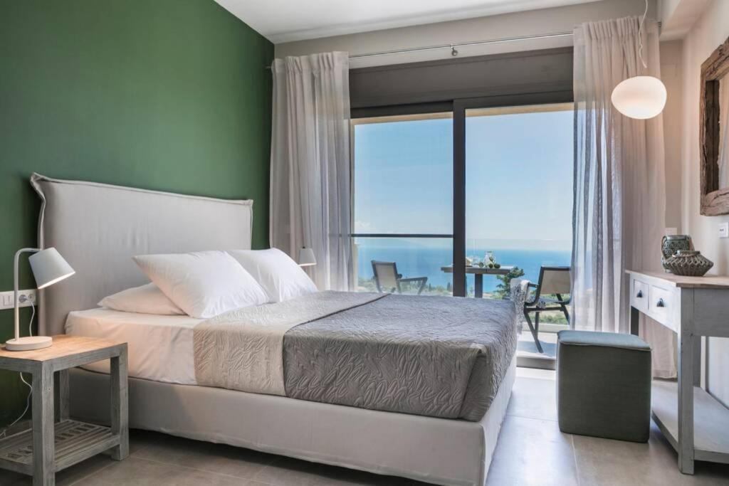 Color Villas-New Villa Green At Trapezaki With Private Pool Mousata المظهر الخارجي الصورة
